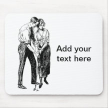 Golfer Humor - Add Your Text Mouse Pad