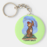 Golfer Key Chain