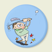 Golfer Magnet