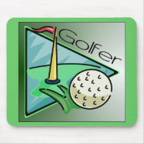 Golfer Mouse Pad mousepads by ontopsell Golfer Mouse Pad mousepads