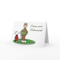 Golfer Retirement cards