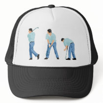 Golfer Sequence hats by prawny Golfer Sequence hats