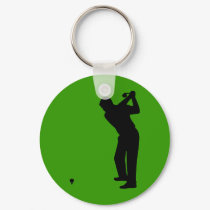 golfer silhouette keychains by sportyfun golfer silhouette keychains