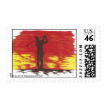 Golfer Silhouette Postage