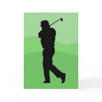 Golfer Silouette cards by prawny Golfer Silouette cards