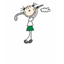 Golfer Stick Figure Shirt
