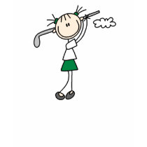 Golfer Stick Figure Shirt by stick_figures Golfer Stick Figure Shirt