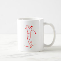 golfer symbol zazzle coffee mugs