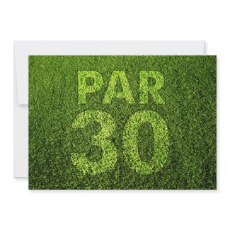Golfers 30th Birthday Party invitation