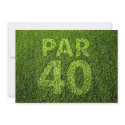 Golfers 40th Birthday Party invitation