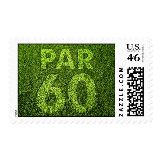 Golfers 60th Birthday Party stamp