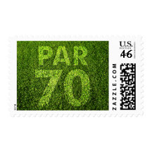 Golfers 70th Birthday Party Par 70 Stamp