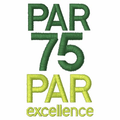 Golfers 75th Birthday Party Par 75 Golf Shirts Polo