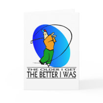 Golfer's  Birthday Card