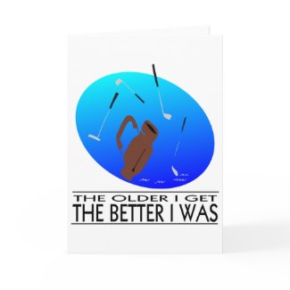 Golfer's Birthday card