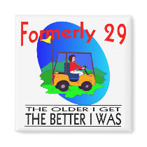 Golfer's  Birthday Magnet