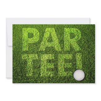Golfers Birthday Party invitation