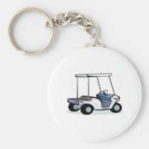 Golfers cart keychains