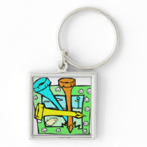 Golfer's Key Chain Design