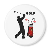Golfers Fridge Magnet