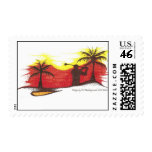 Golfer's Paradise Postage Stamps