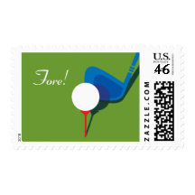 Golfer's Party - Fore! Stamps