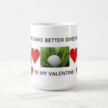 GOLFERS VALENTINE MUG