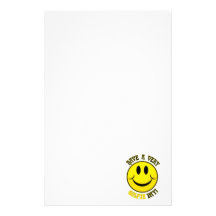 Golfie day custom stationery