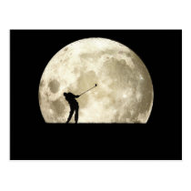Golfing At Night postcards