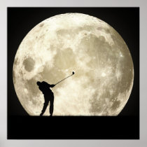Golfing At Night posters