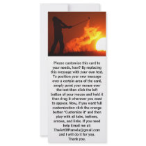 Golfing at Sunset Personalized Rack Card