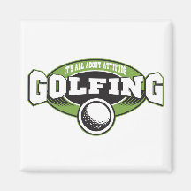 Golfing Attitude Fridge Magnets