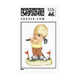 Golfing Boy Postage