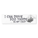 Golfing Drive bumper stickers by HobbyTees Golfing Drive bumper stickers