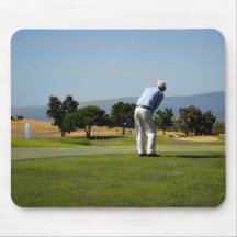 Golfing early in the morning mousepads