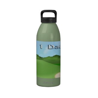 Golfing Father's Day Water Bottle