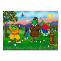 Golfing Frogs - Tournament cards