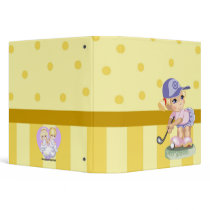 Golfing Girl Binder