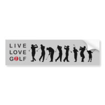 Golfing Golf Bumper Sticker