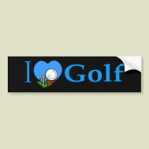 Golfing Golfer Golf Gifts bumper stickers