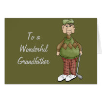 Golfing Granddad Design Card