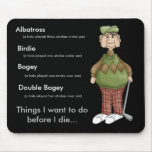 Golfing Granddad Design mousepads
