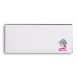 golfing grandma funny caricature envelope