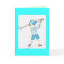Golfing Greeting card