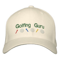 Golfing Guru embroidered hats by Embroidery4U Golfing Guru embroidered hats