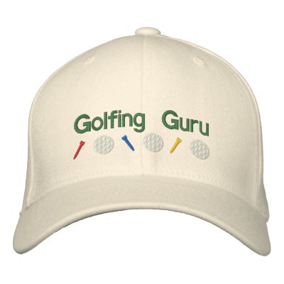 Golfing Guru Embroidered Baseball Cap by Embroidery4U