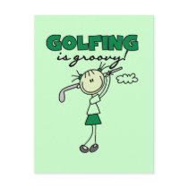 Golfing is Groovy Tshirts and Gifts postcards by stick_figures Golfing is Groovy Tshirts and Gifts postcards