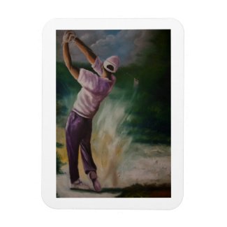 Golfing Jim Rectangular Photo Magnet