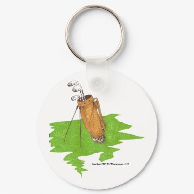 Golfing Keychain by osundergroundllc