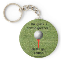 Golfing keychain